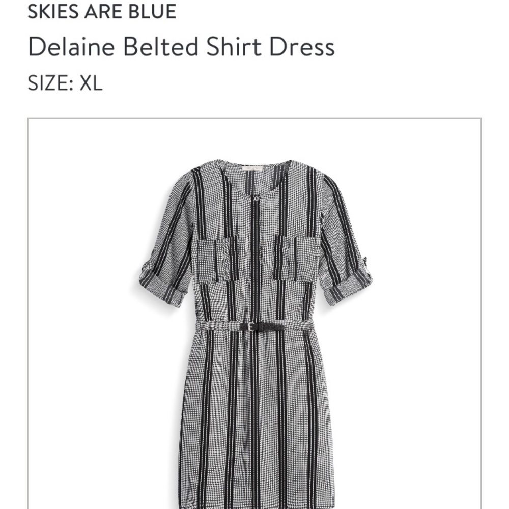 Skies are Blue Delaine Belted Shirt Dress Sitchfix